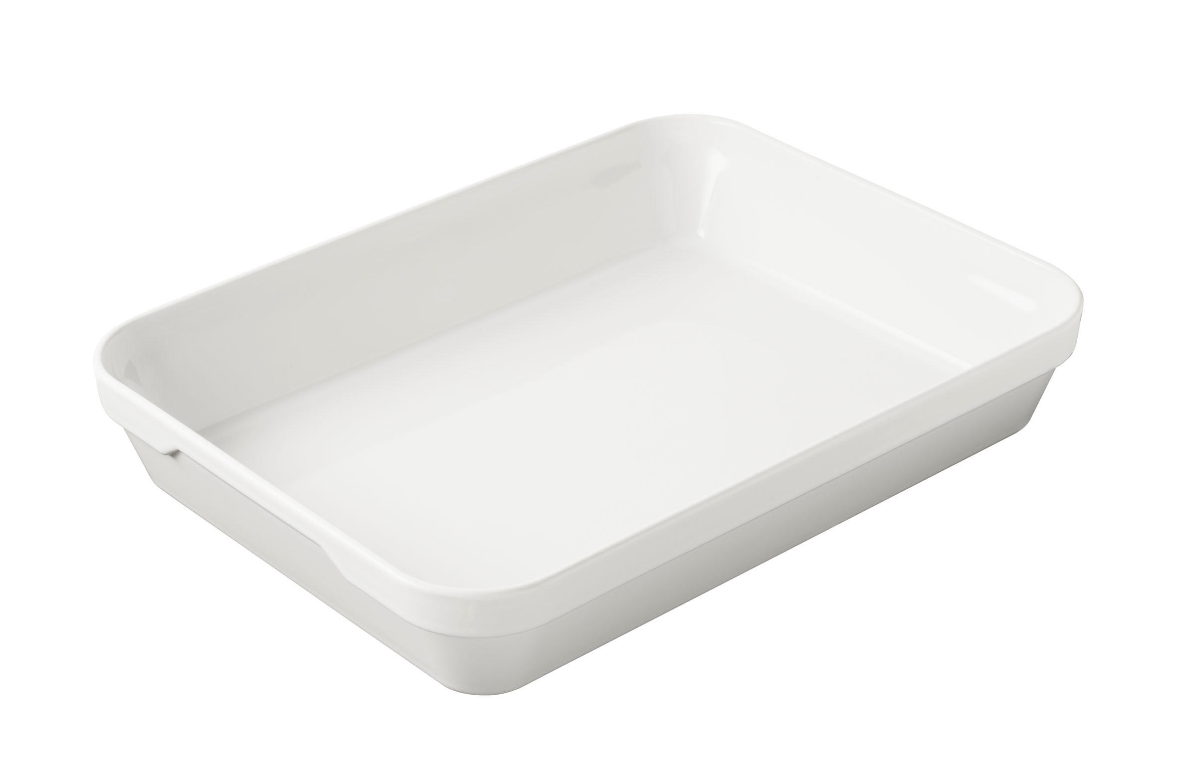 AUFLAUFFORM 34,5 x 26 x 6,5 cm weiss - Multicolor, Keramik (34.5/26/6.5cm) - Revol Porcelaine France