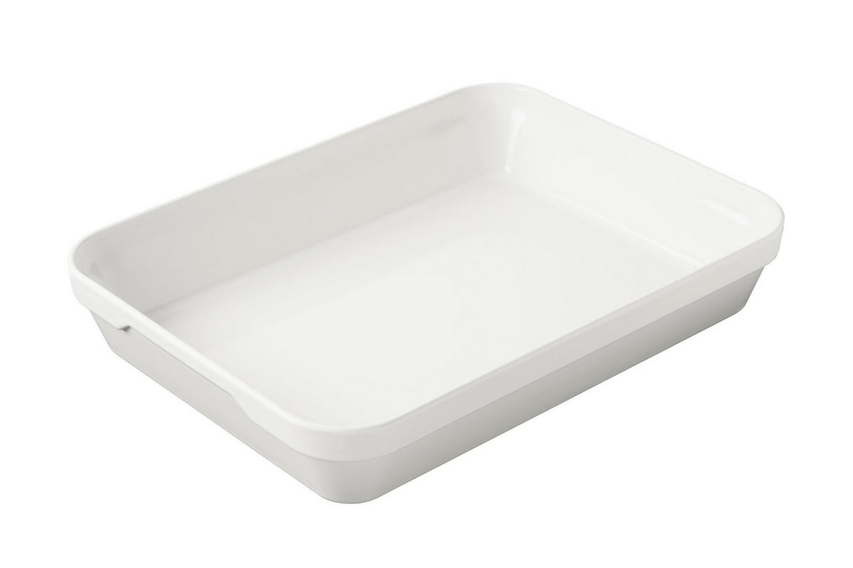 AUFLAUFFORM 34,5 x 26 x 6,5 cm weiss - Multicolor, Keramik (34.5/26/6.5cm) - Revol Porcelaine France