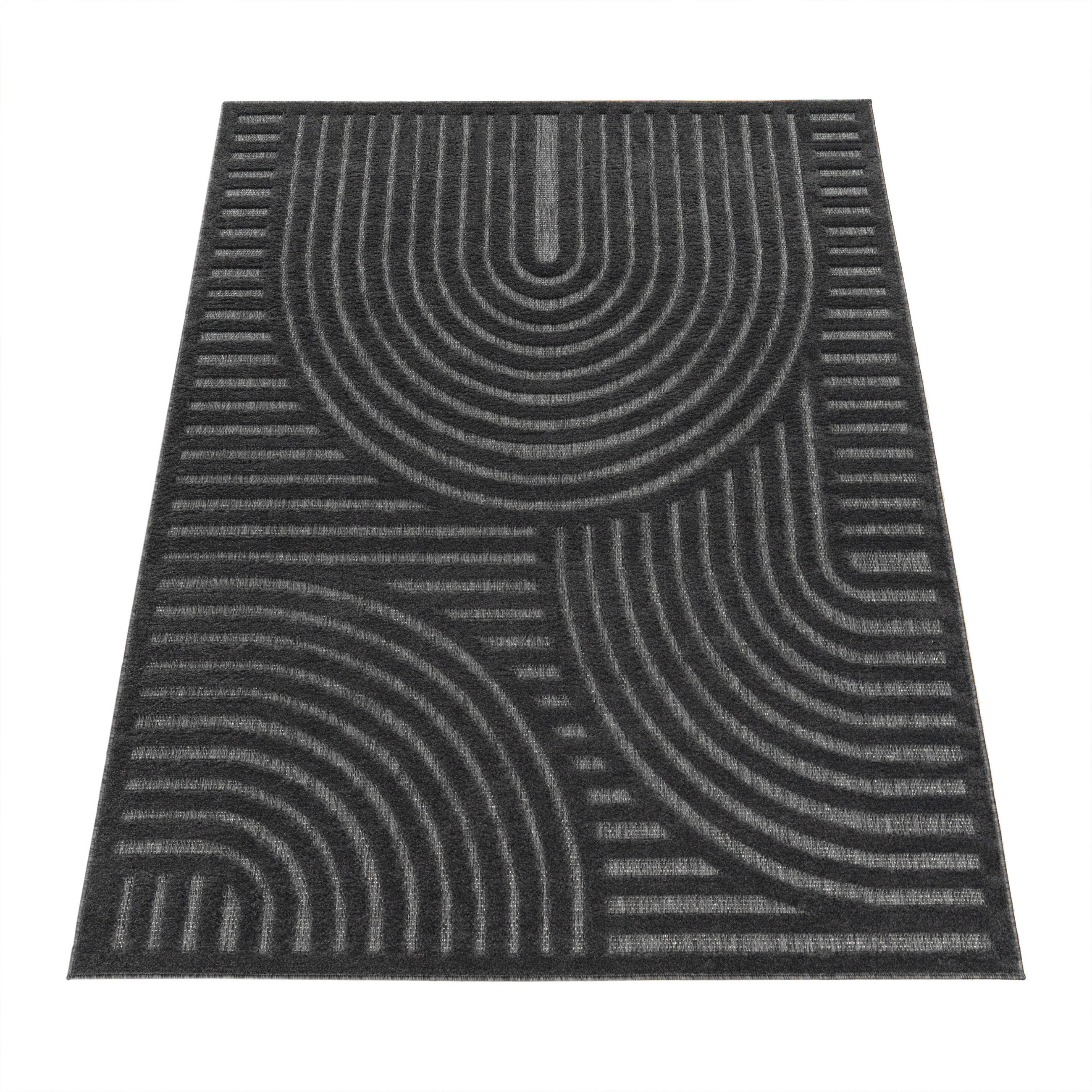 OUTDOORTEPPICH 140/200 cm Livorno 674 - Anthrazit, Textil (140/200cm) - Paco Home