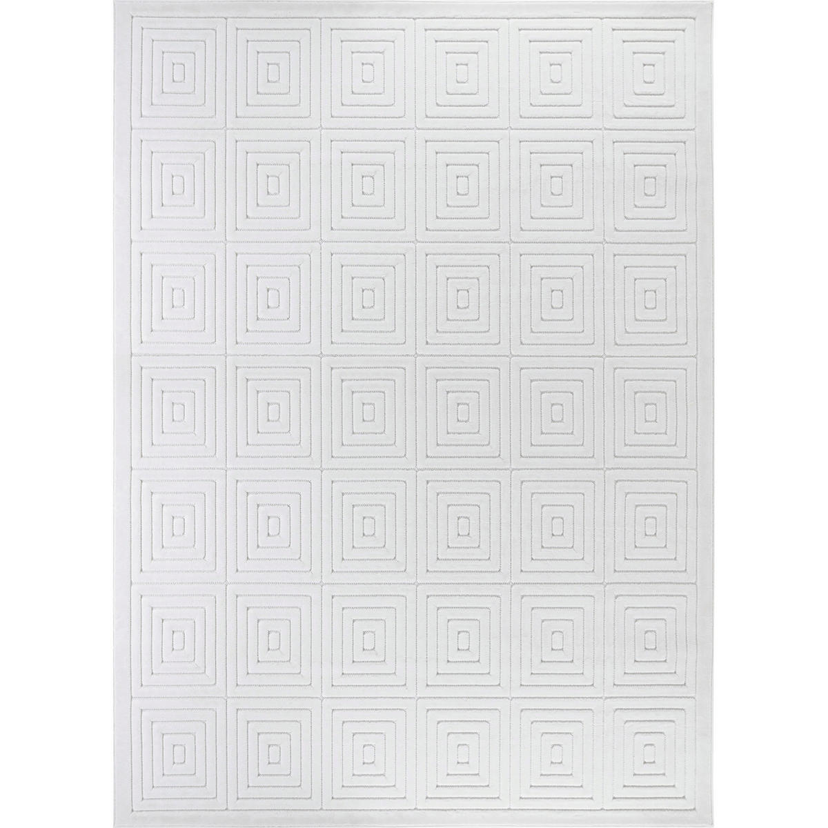 OUTDOORTEPPICH 120x170 cm Weiß - Weiß, Naturmaterialien/Textil (120/170cm) - LIVABLISS