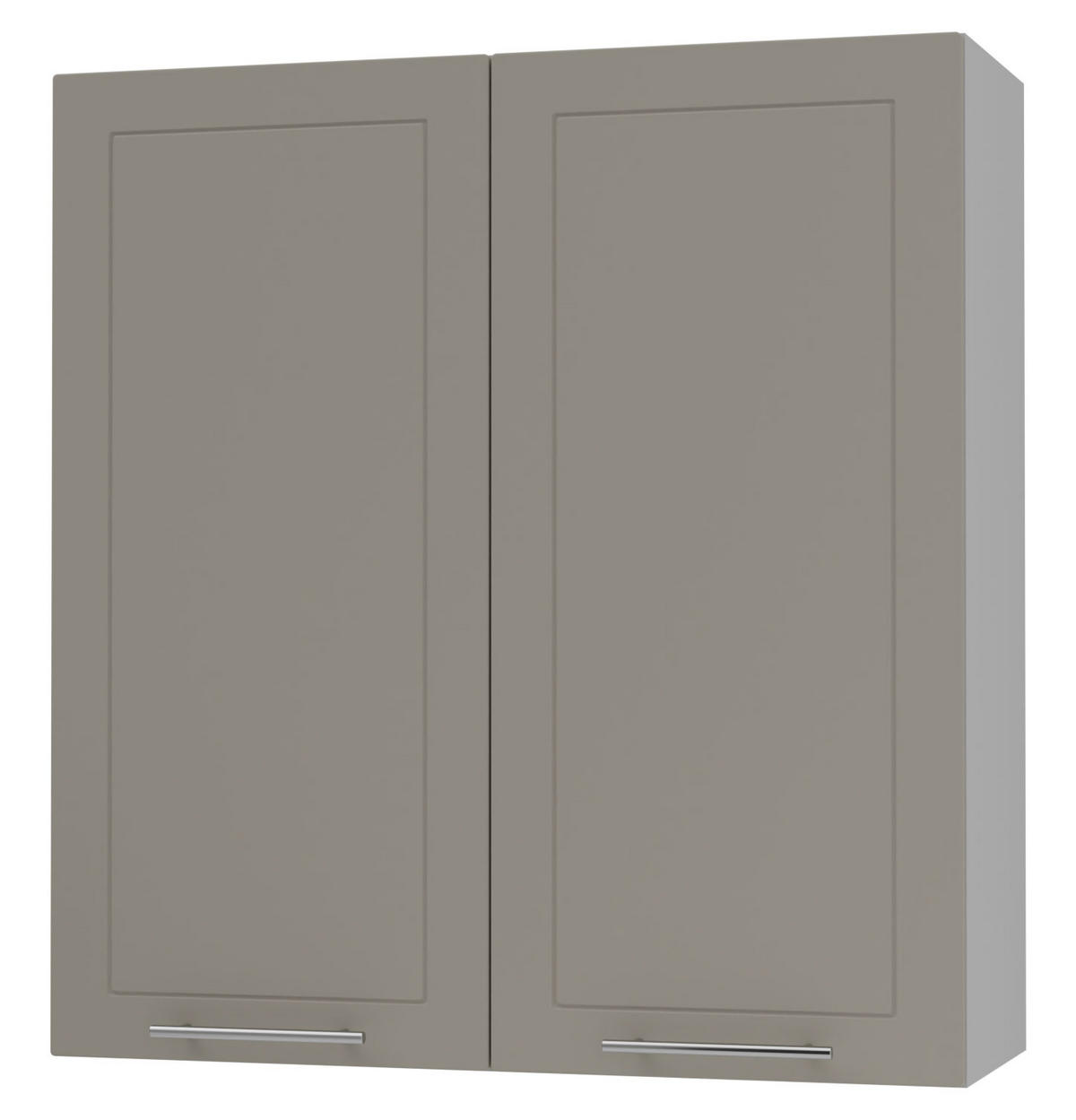 KÜCHENHÄNGESCHRANK Kvantum W4/90 Weiß Matt / Grau Matt 90 / 32,5 / 96cm - Beige/Grau, Holz/Holzwerkstoff (90/96/32.5cm) - Feldmann-Wohnen