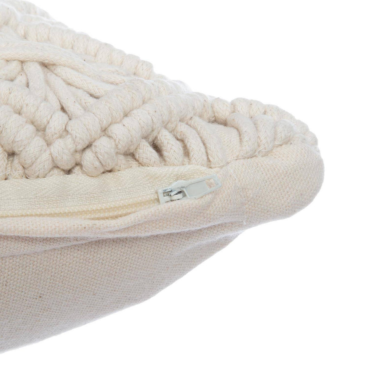 ZIERKISSEN Ete 40/40 cm - Beige, Naturmaterialien (40/40cm) - Atmosphera Createur d´interieur