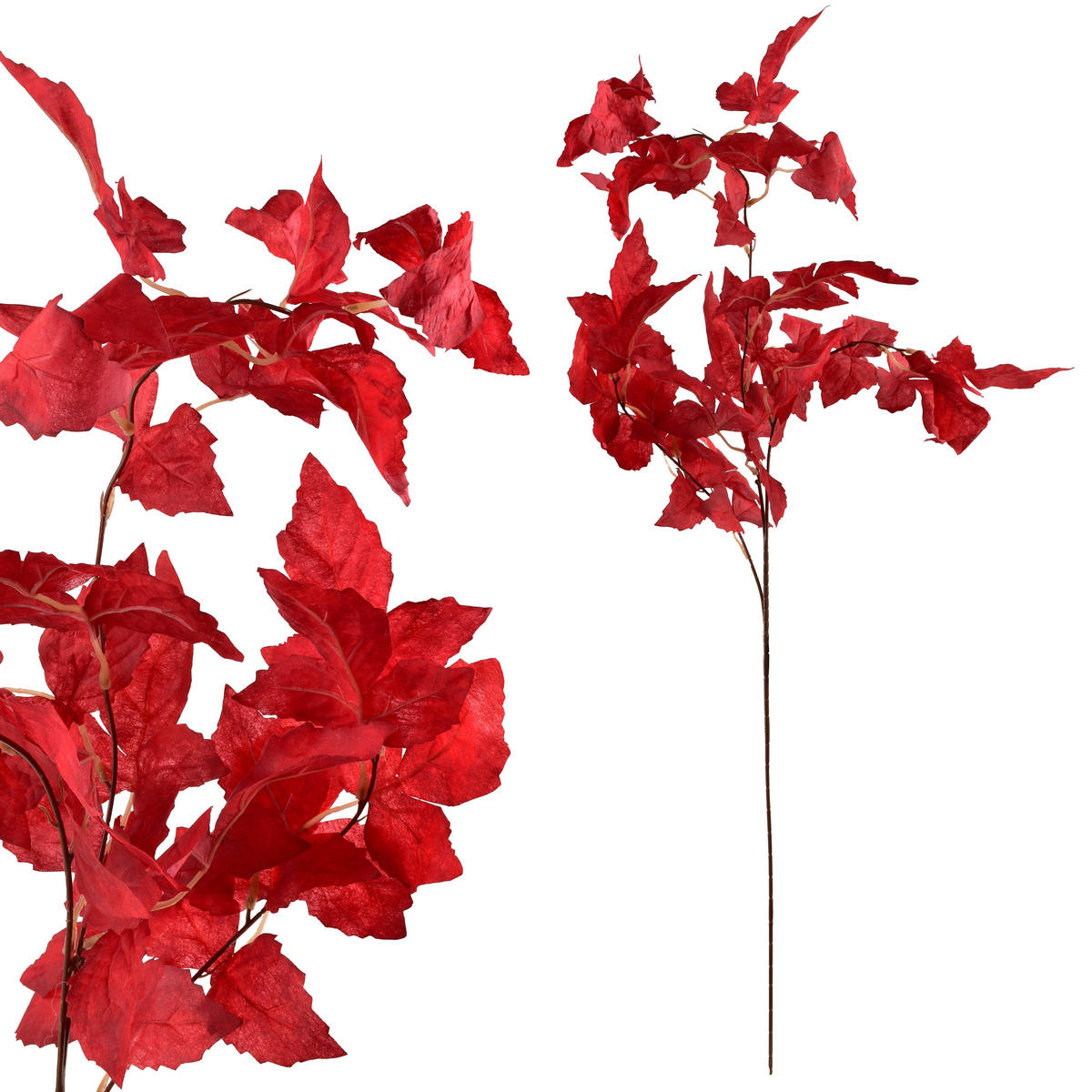 UMĚLÁ VĚTEV Viridis, 100 cm, červená - červená, plast (100cm) - Mondex