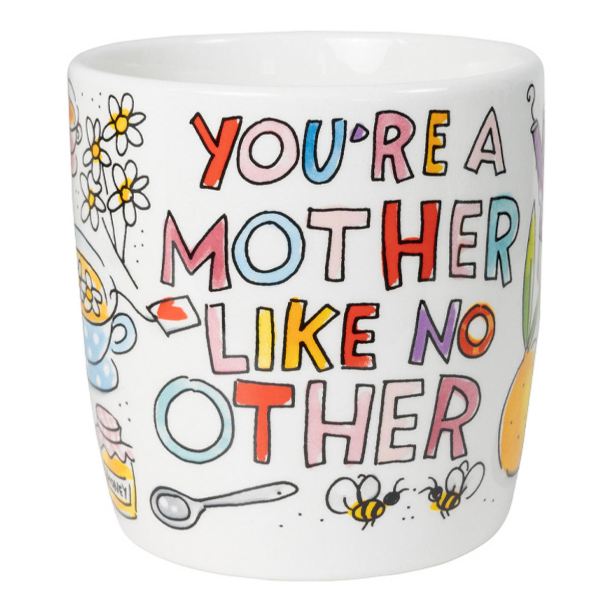 CAPPUCCINO-BECHER Du bist eine Mutter wie keine andere in Bunt - 500 ml - Multicolor, Keramik (0.5L) - Blond Amsterdam