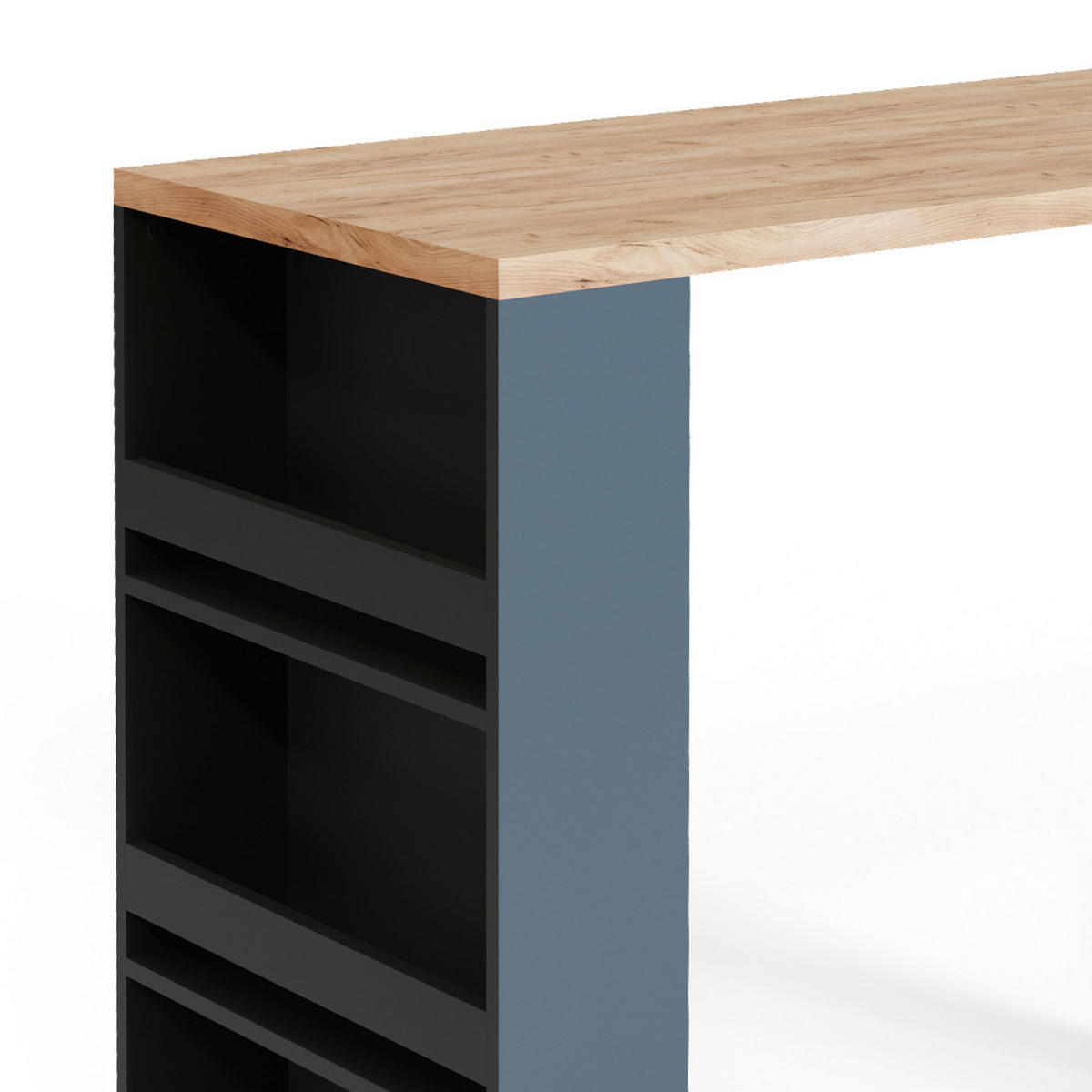 BARTISCH Eiche 57 x 117 cm - Eichefarben, Holzwerkstoff (57/106/117cm) - Vicco