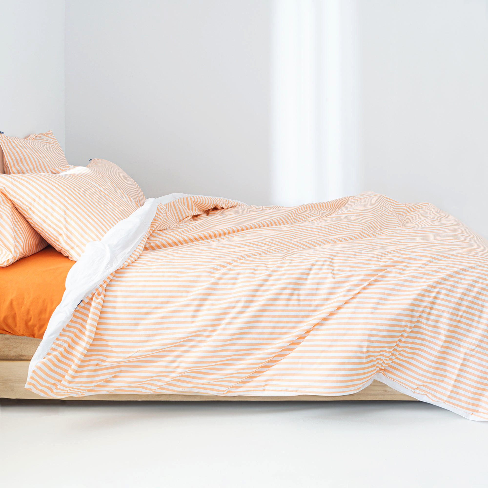 BETTBEZUG layering 240x220 cm (übergrösse) pfirsich - Orange, Textil (240/220cm) - Happy Friday