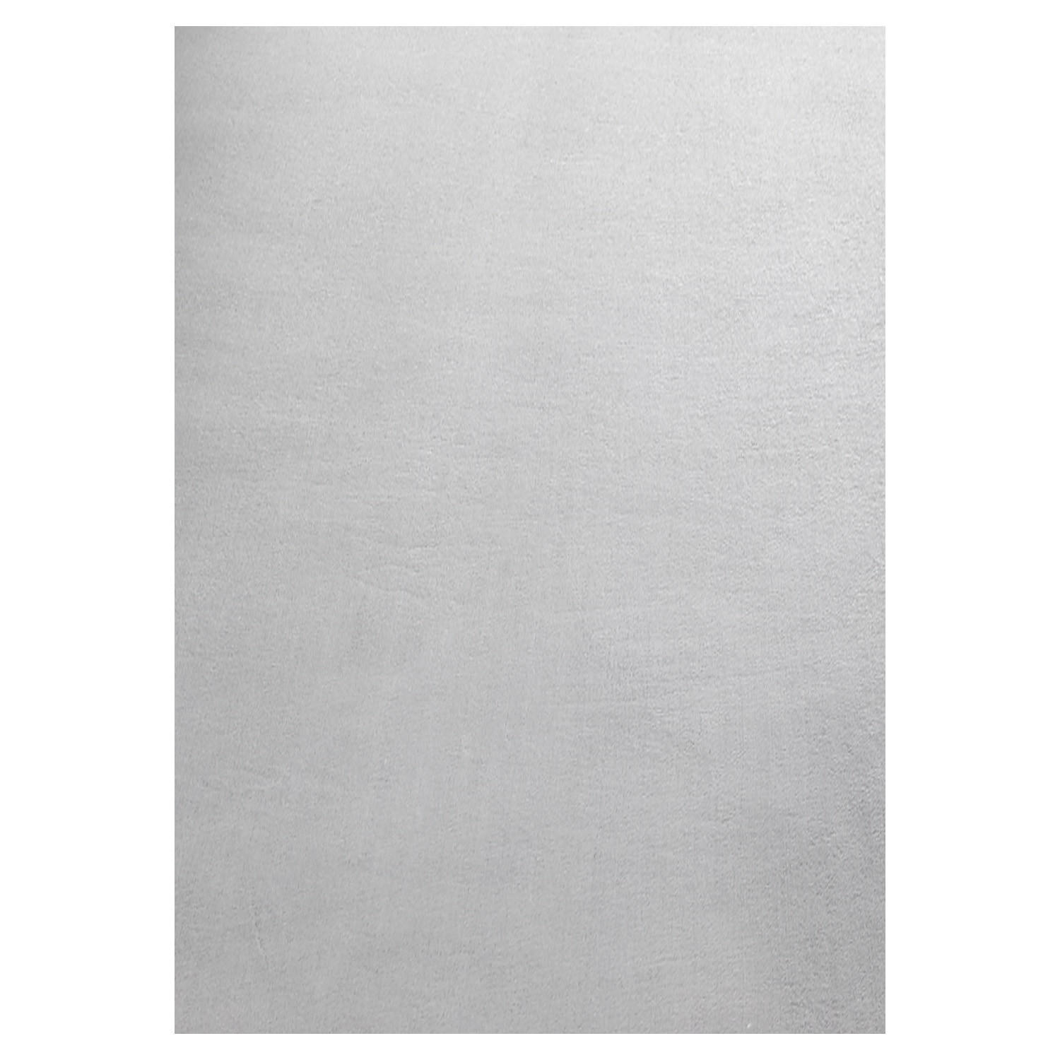 TEPPICH Kurzflor Uni-Farbe Microfaser Antirutsch Wohnzimmer waschbar Silber Rechteckig 120x170 - Silberfarben, Textil (120/170cm) - KADIMA DESIGN