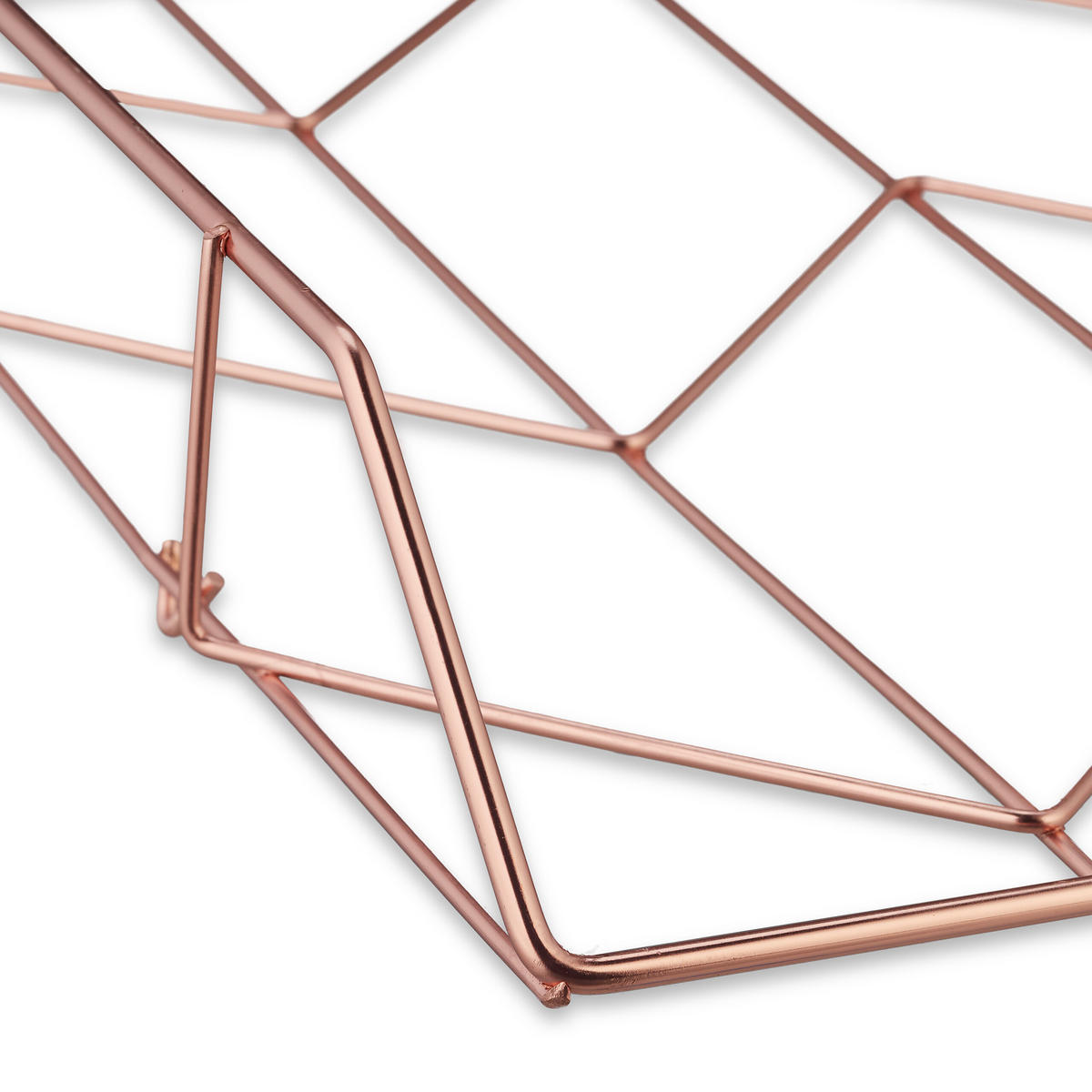 2XZÁSOBNÍK na listy - medená, kov (26/5.5/31.5cm) - Relaxdays