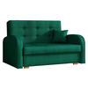 SCHLAFSOFA Viva Gold II - Smaragdgrün/Braun, Holz/Textil (133/85/98cm) - MIRJAN24