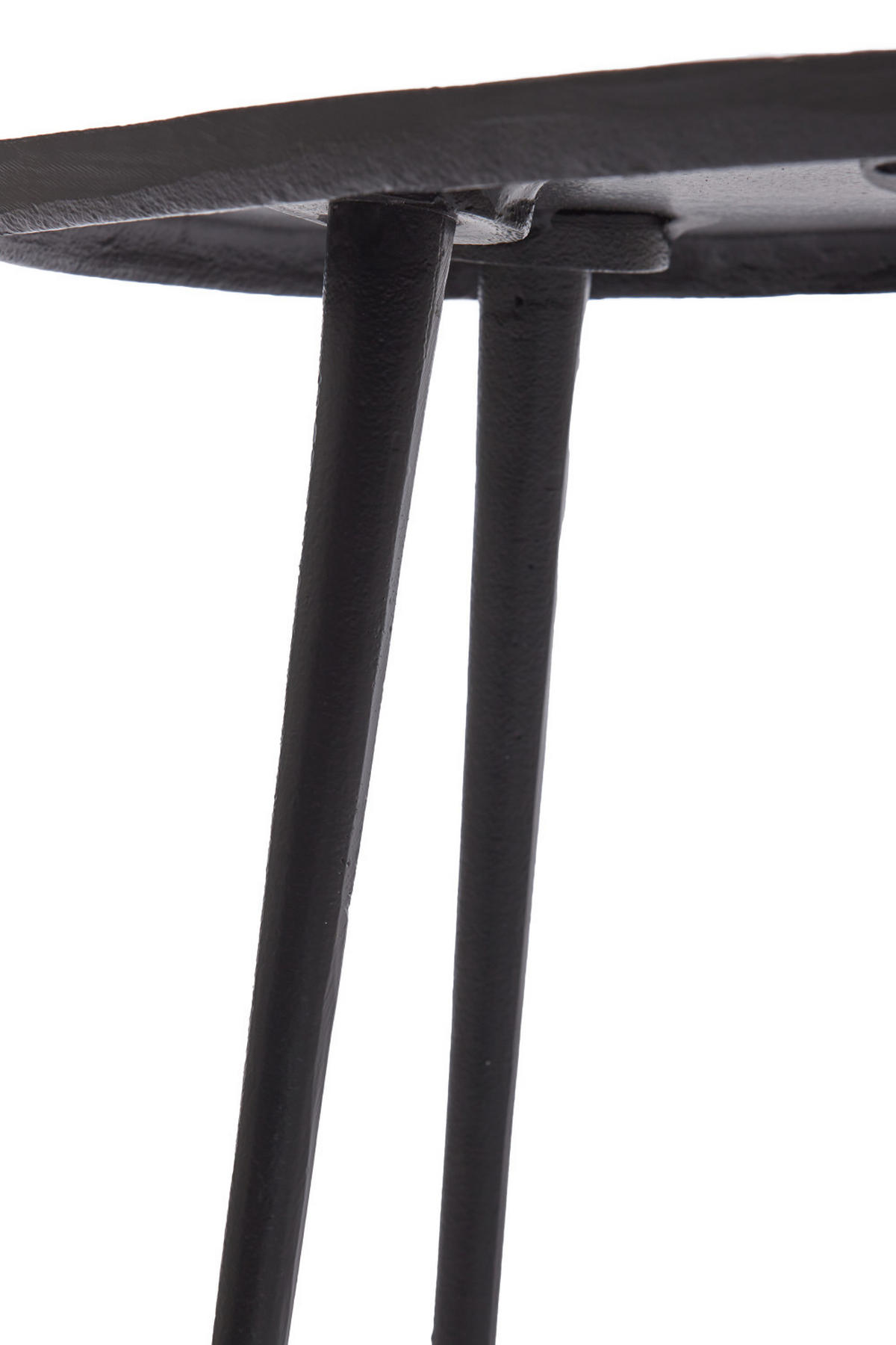 BEISTELLTISCH Puno Schwarz 56/44/44 cm - Schwarz, Metall (56/44/44cm) - Light & Living