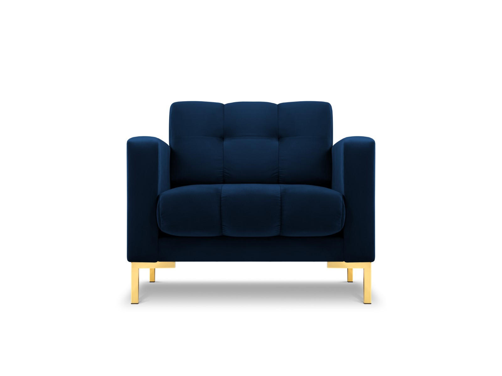 SESSEL Mamaia aus Samt königsblau - Blau, Textil (92/75/87cm) - Micadoni
