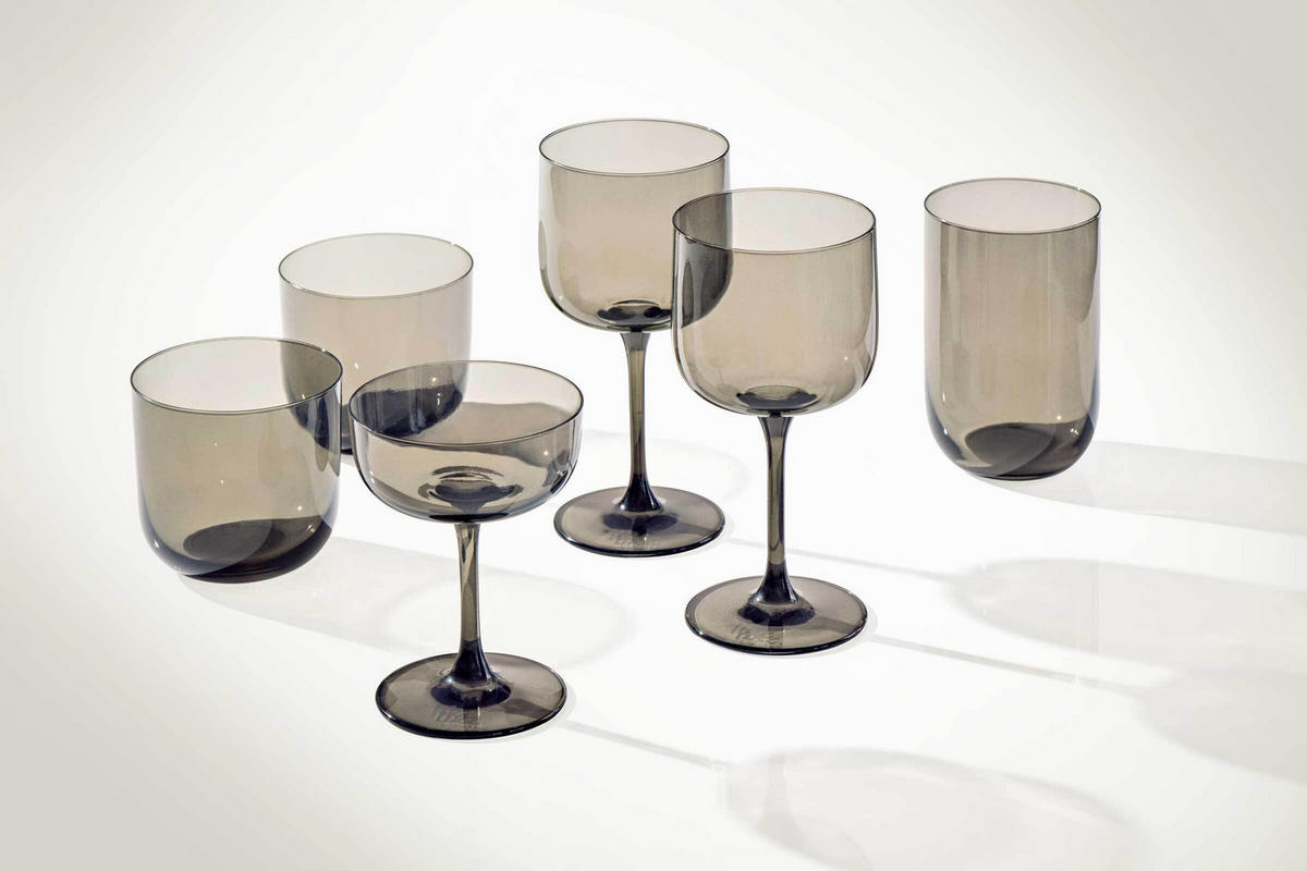 WASSERGLÄSER Like Glass Smoke 280 ml 6er Set - Grau, Glas (0.28L) - like.Villeroy & Boch