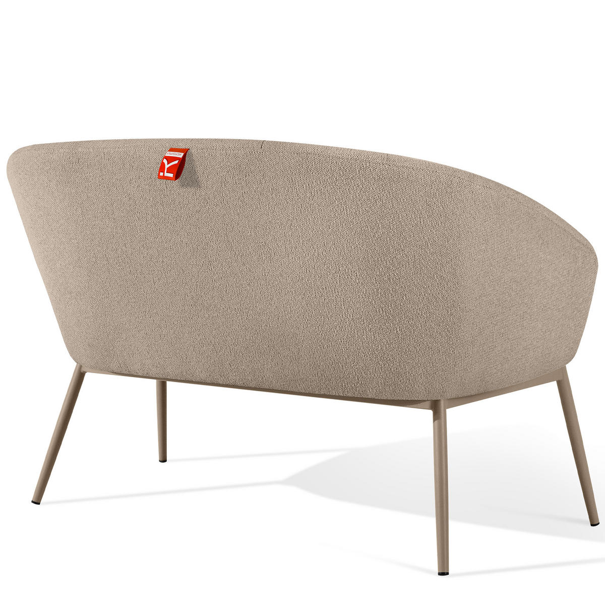 GARTENMÖBELSET SOLIS Gartenlounge-Set, hellbraun/beige - Hellbraun, Textil/Metall - KONSIMO®