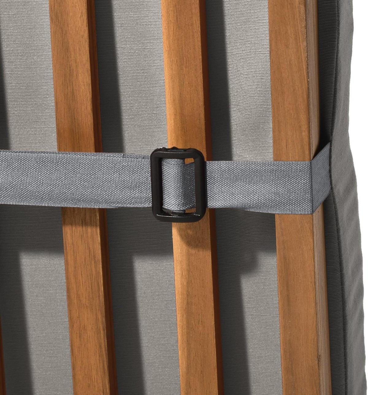 DECKCHAIRAUFLAGE Loftlux DC 175x45x5cm Hellgrau (2tlg) - Hellgrau, Textil (45/10/175cm) - Beautissu 