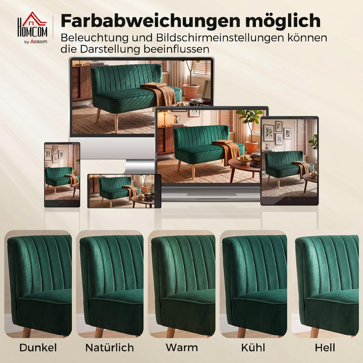 2-SITZER Sofa Dunkelgrün 117.0/56.5/77.0 cm - Dunkelgrün, Textil (56.5/77/117cm)