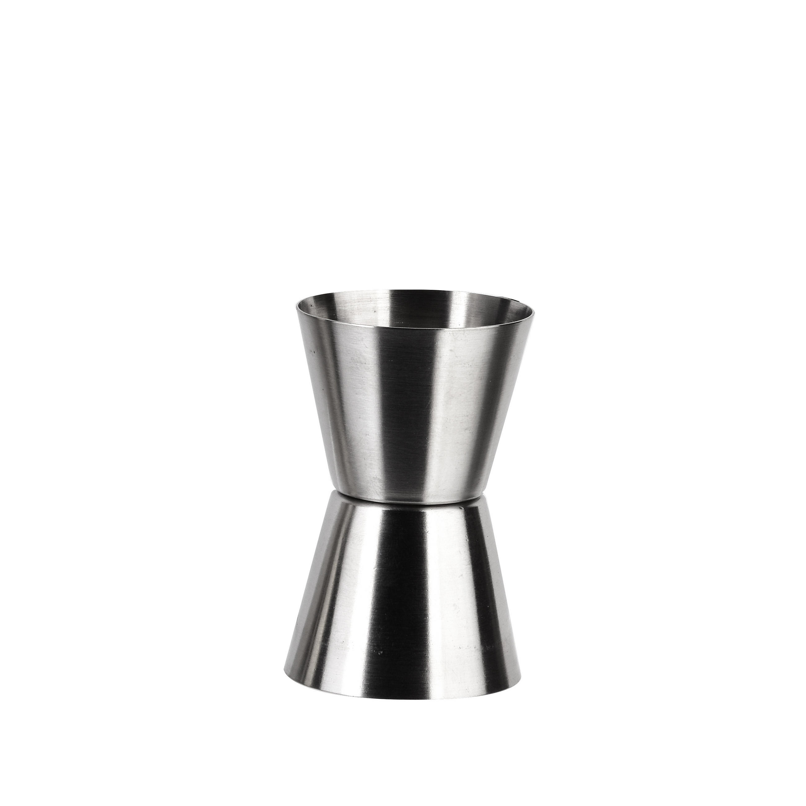 MESSBECHER Basic Kitchen Silber 4.1/4.1/6.2 cm Metall - Silberfarben, Metall (4.1/6.2/4.1cm) - Mondex