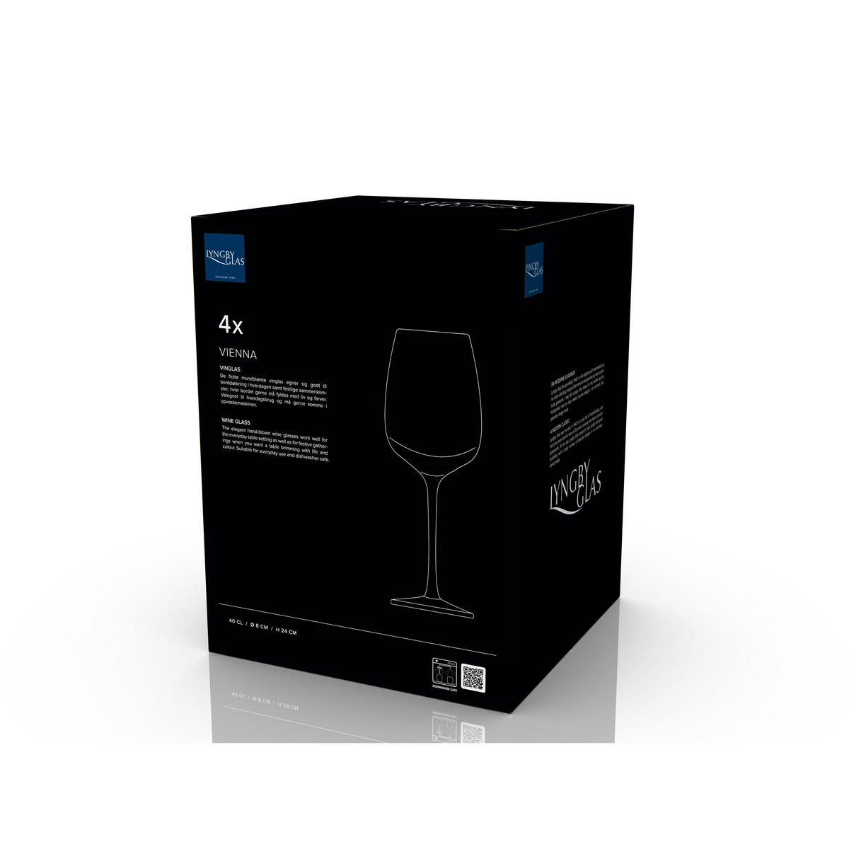 WEINGLAS Vienna 4er Set, Glas, Grün, 530 ml - Grün, Glas (0.53L) - Lyngby Glas