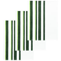 GESCHIRRTÜCHER Halbleinen 50x70 cm, 3er Set, Grün - Weiß - Weiß/Grün, Textil (50/70cm) - Lashuma