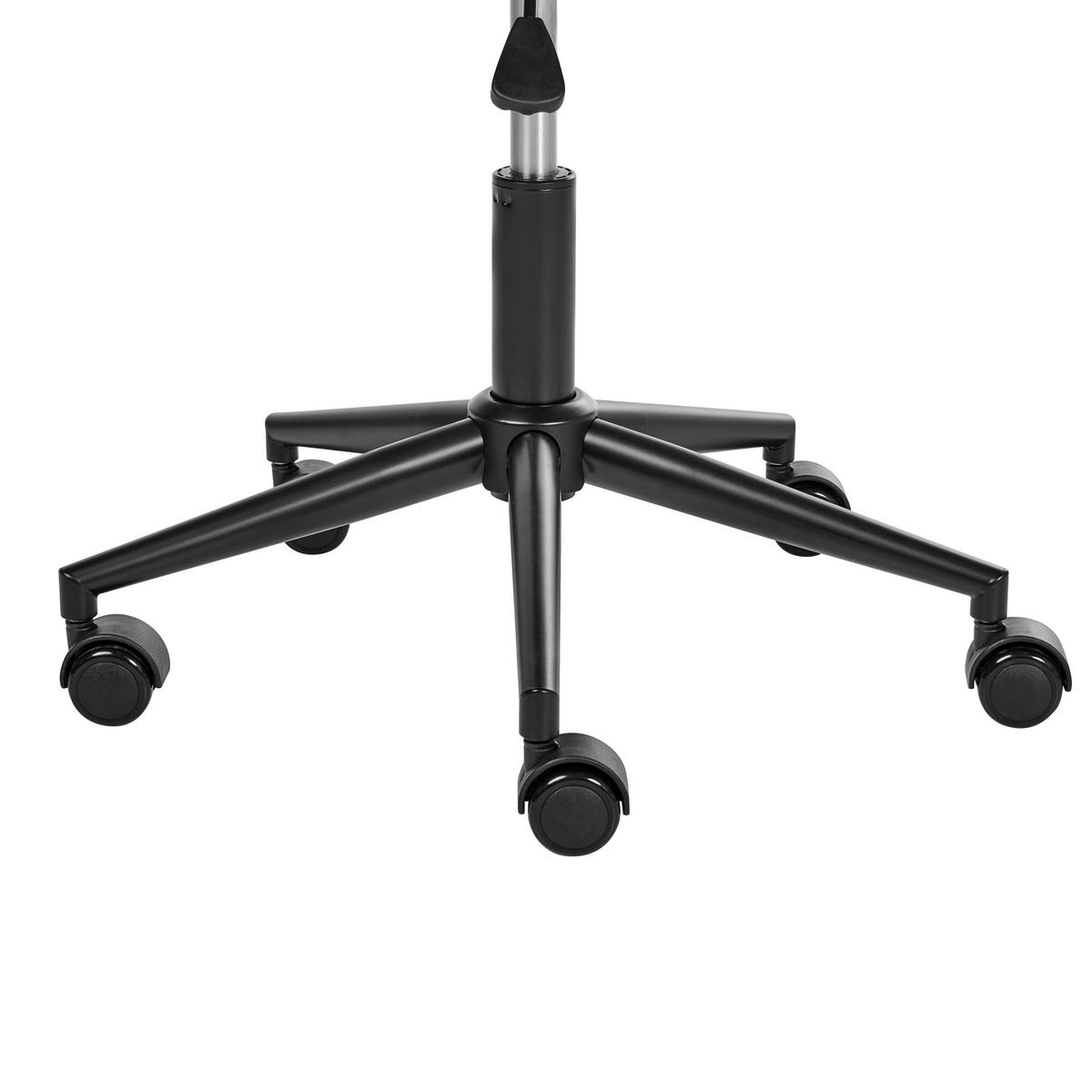 SCHREIBTISCHSTUHL Kunstleder Schwarz Ardo - Schwarz, Kunststoff (55/87/55cm) - Beliani