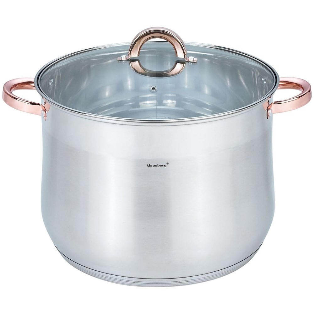 TOPF Silber 40/30/23 cm KB7796 - Silberfarben, Metall (30cm) - Klausberg 