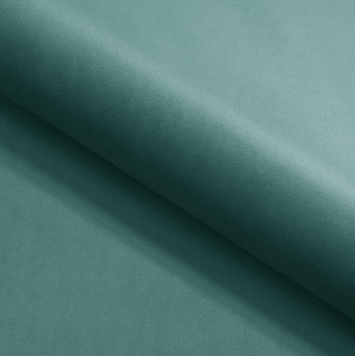 ECKSOFA GLAM mit Schlaffunktion, Ottomane & goldenen Füßen – Samtsofa im Glamour-Stil mit Zierkissen, 258x167x91 cm, rechte, münze​ - Hellgrün, Holz/Textil (258/167cm) - DomoHome