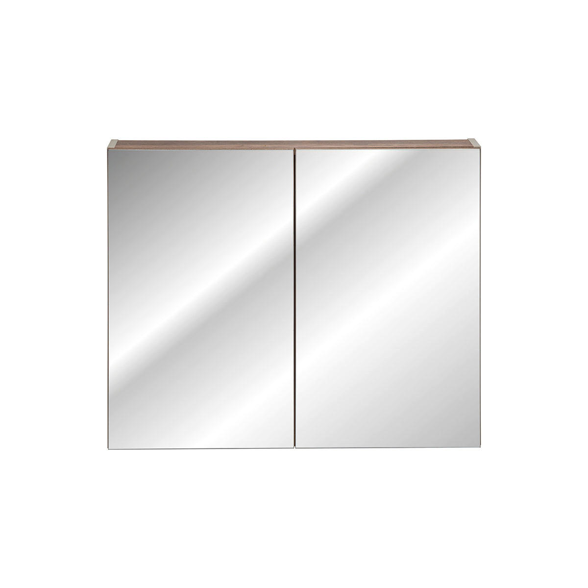 ELEMENT S OGLEDALOM Éros Mol - taupe, drvni materijal (80/65/17cm) - Petits-meubles