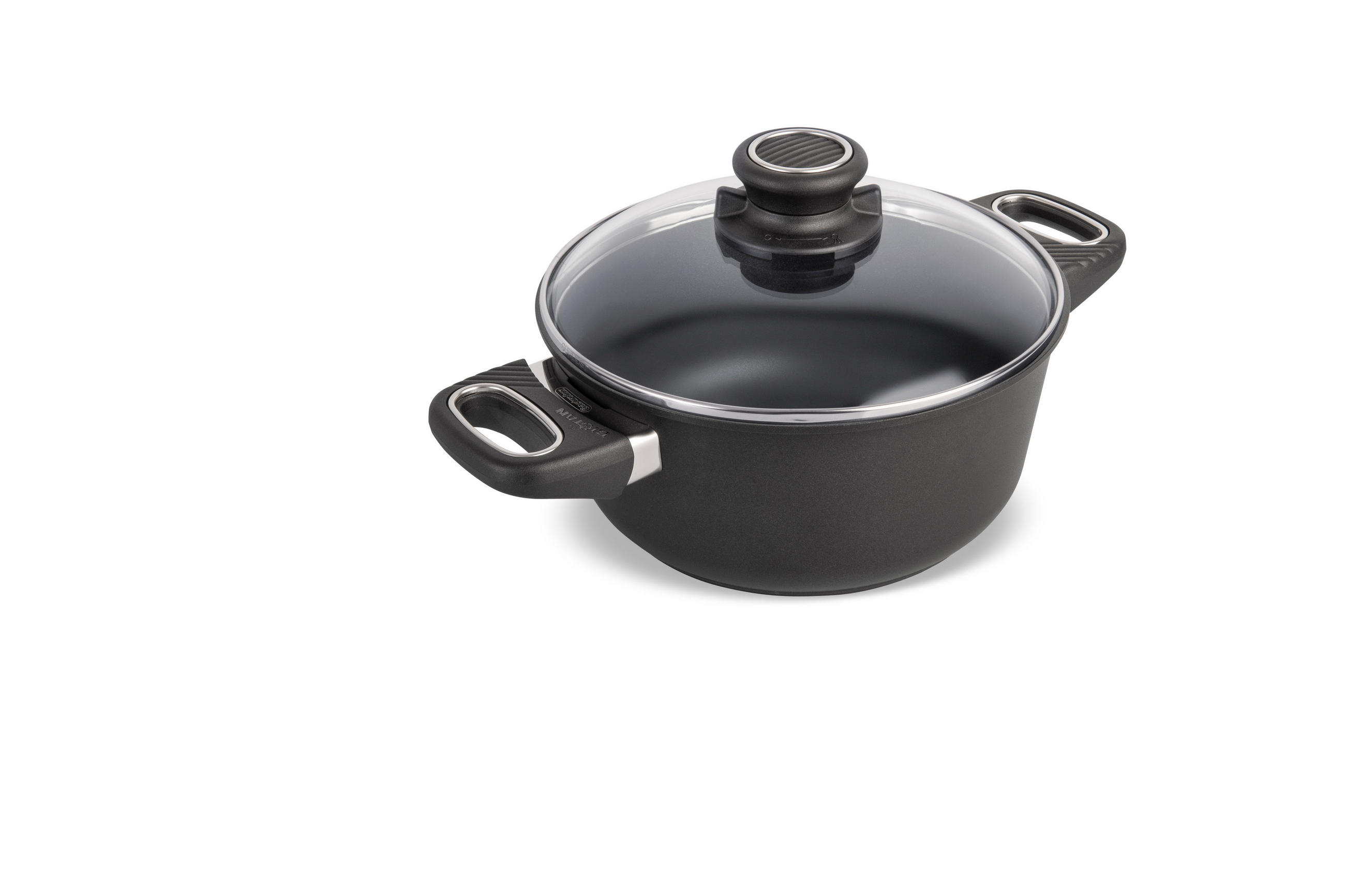 BRATENTOPF INDUKTION ⌀20cm - Schwarz, Kunststoff/Metall (20cm) - Gastrolux