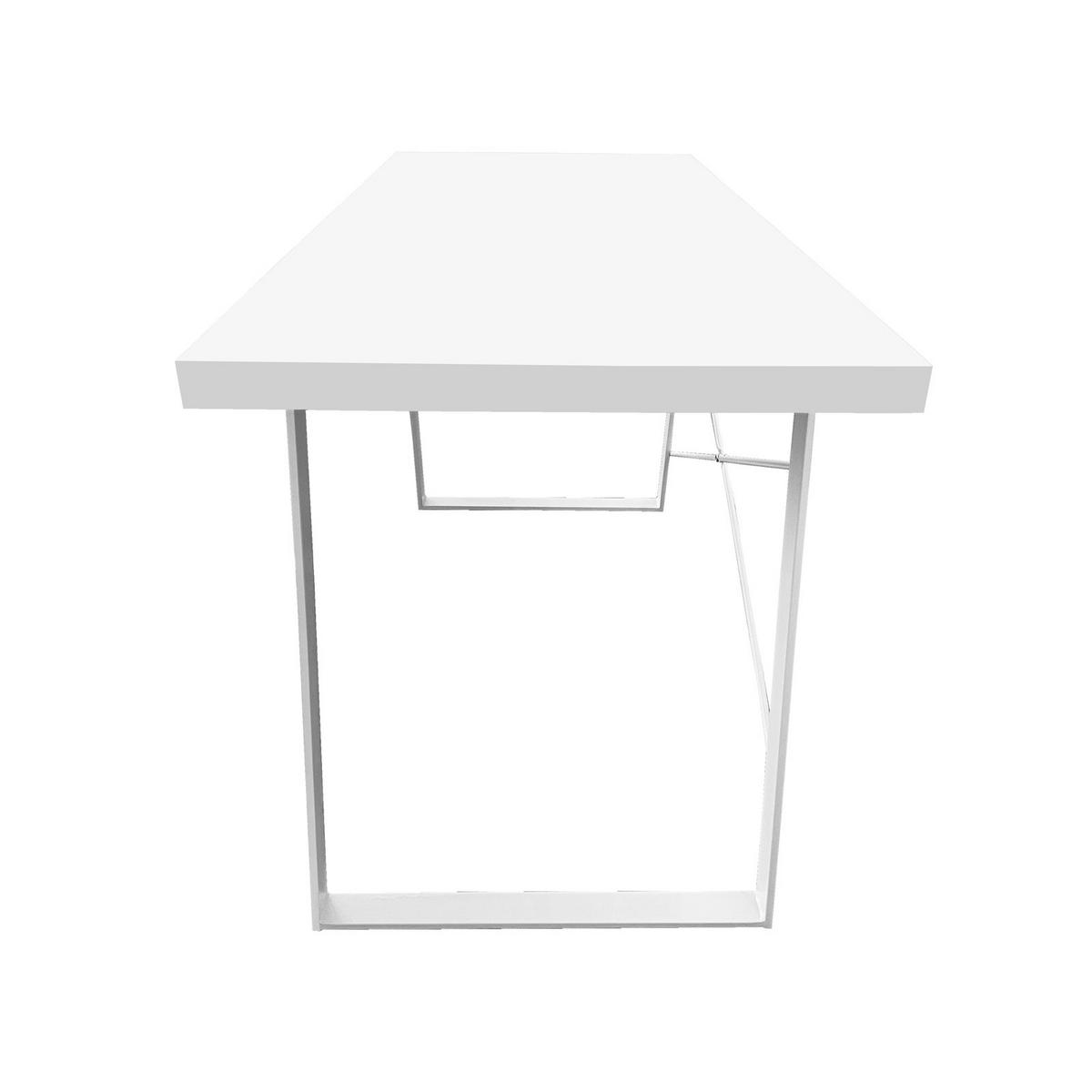SCHREIBTISCH INDUSTRIAL Weiß - Weiß, Metall (140/60/75cm) - SVITA