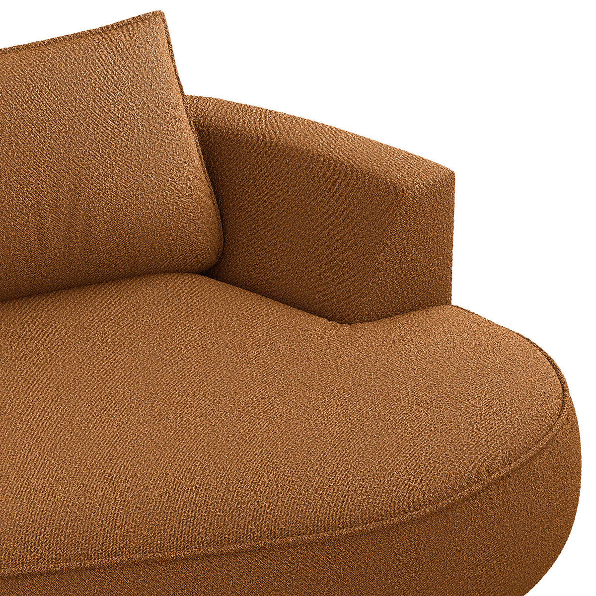 OTTOMANE - modular - Beige/Schwarz, Kunststoff/Textil (196/82/146cm) - home24