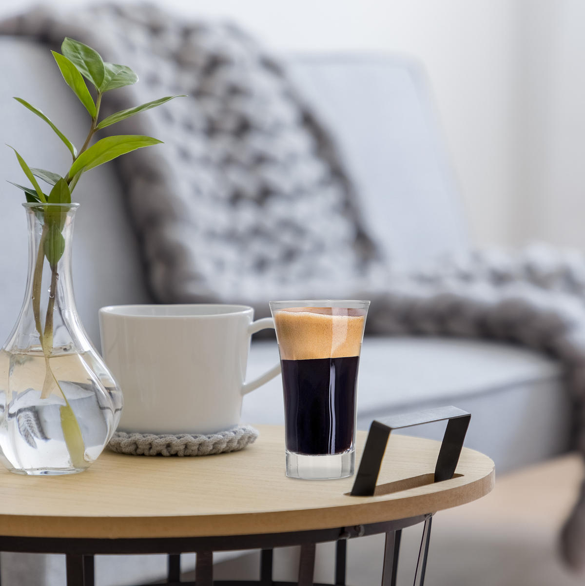 6xSCHNAPSGLAS - Transparent, Glas (0.06L) - Relaxdays