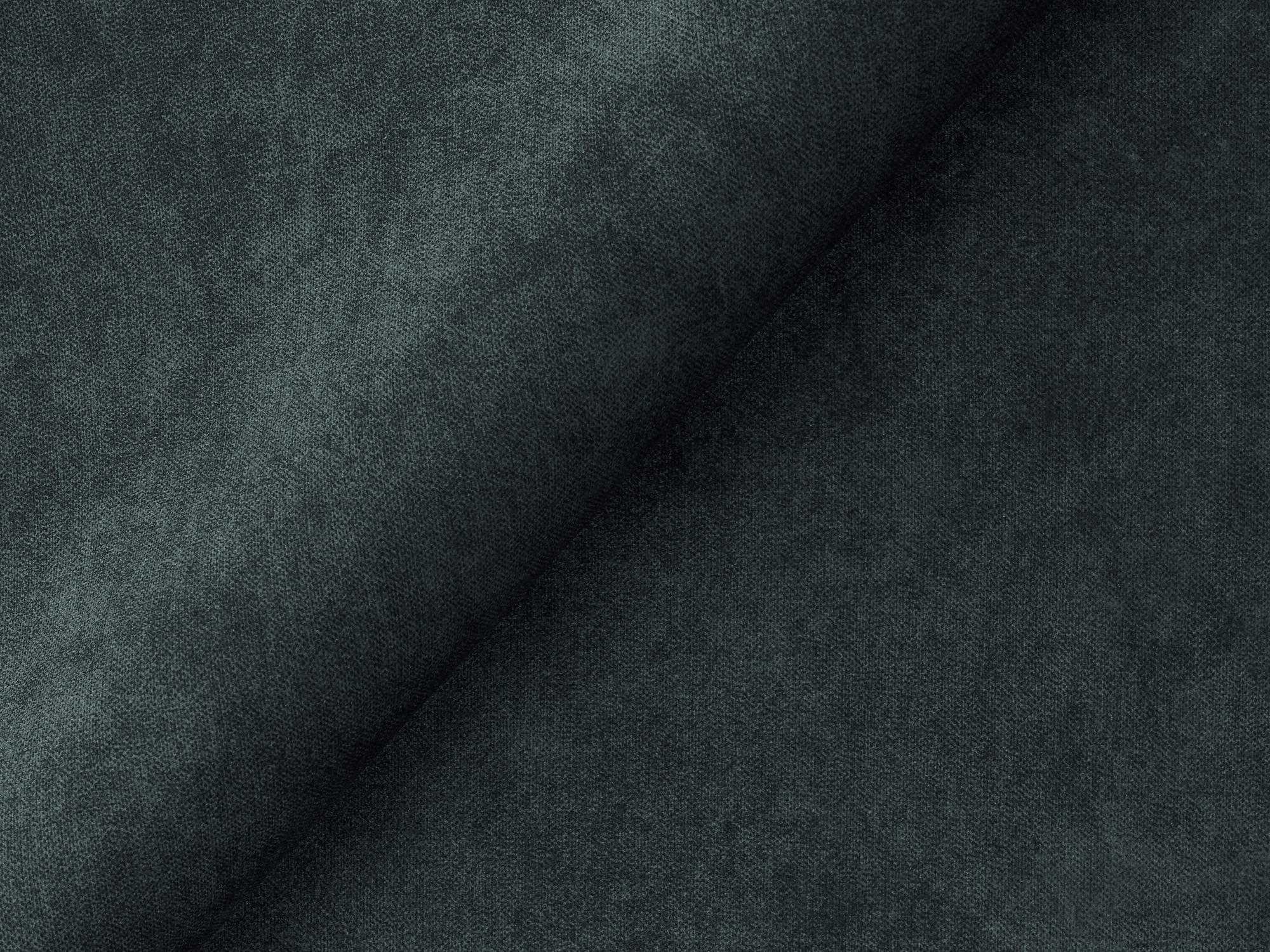 2-SITZER SOFA Samt Stoff Blau - Blaugrau/Schwarz, Holzwerkstoff/Kunststoff (180/77/90cm) - Makamii