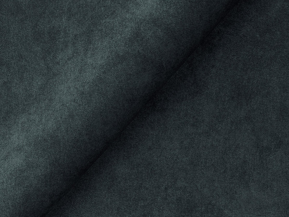 2-SITZER SOFA Samt Stoff Blau - Blaugrau/Schwarz, Holzwerkstoff/Kunststoff (180/77/90cm) - Makamii