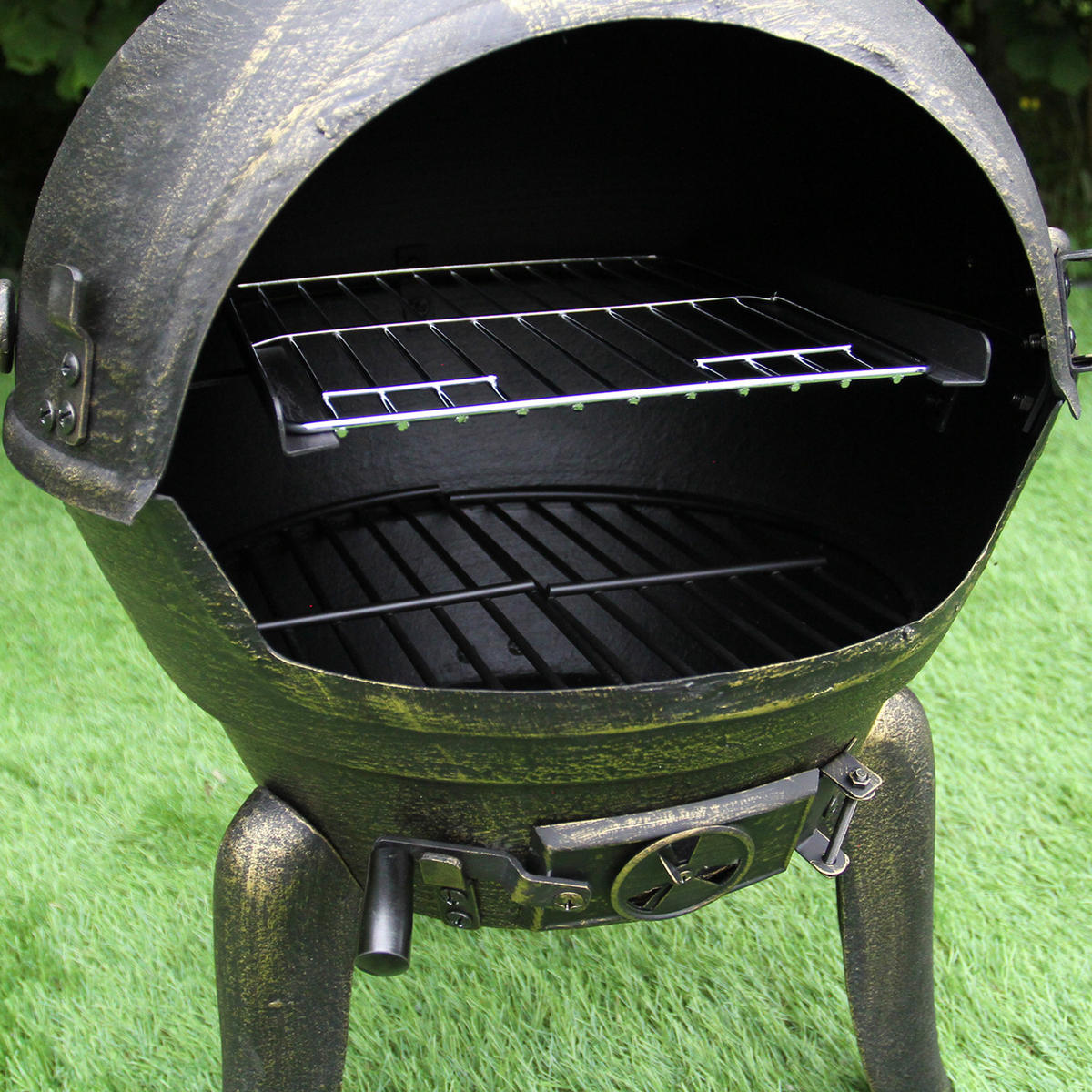 TERRASSENOFEN Gartenkamin Gusseisen - Schwarz, Metall (48/1/50cm) - Monstershop