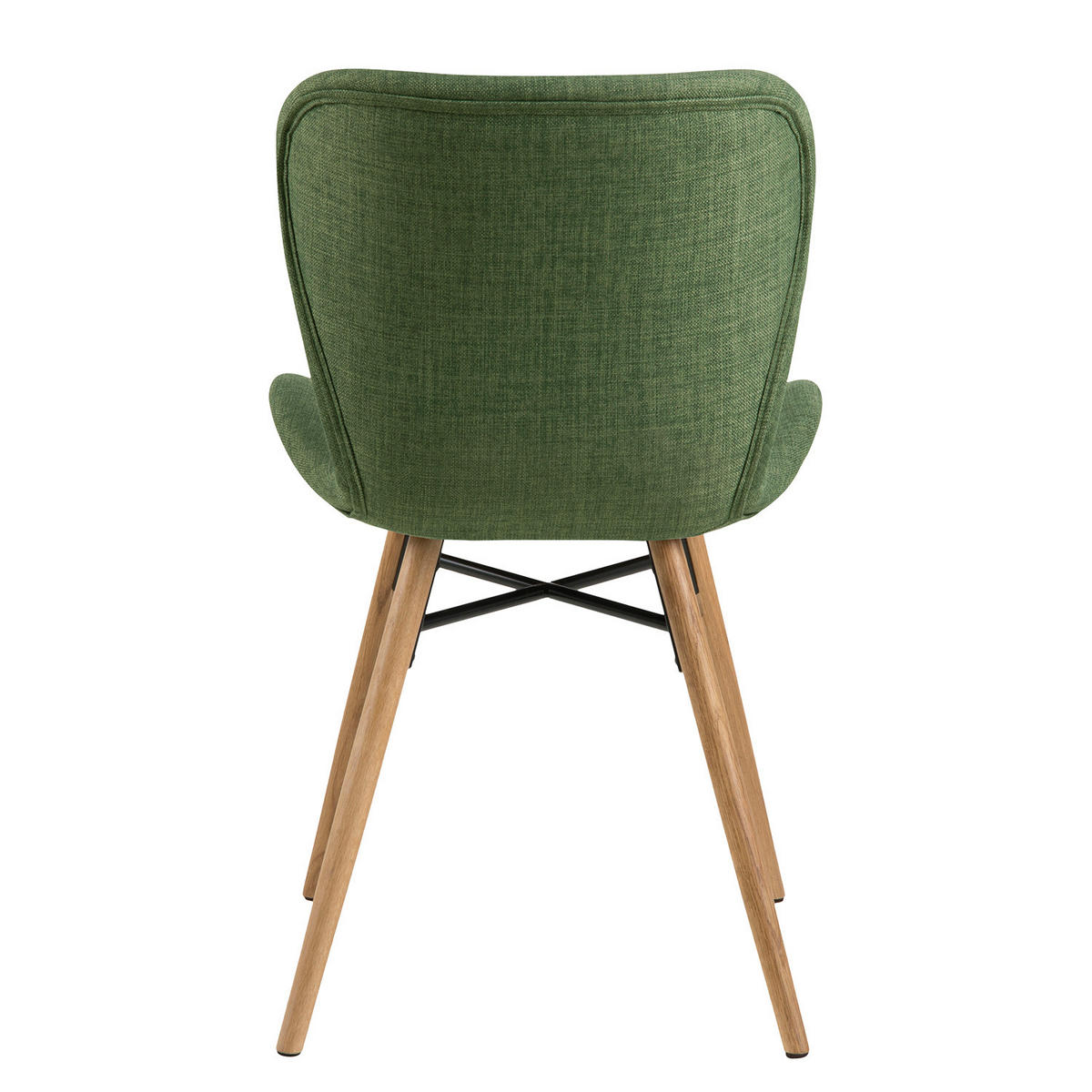 POLSTERSTUHL - Buchefarben/Olivgrün, Holz/Buchenholz (47/83/53cm) - home24