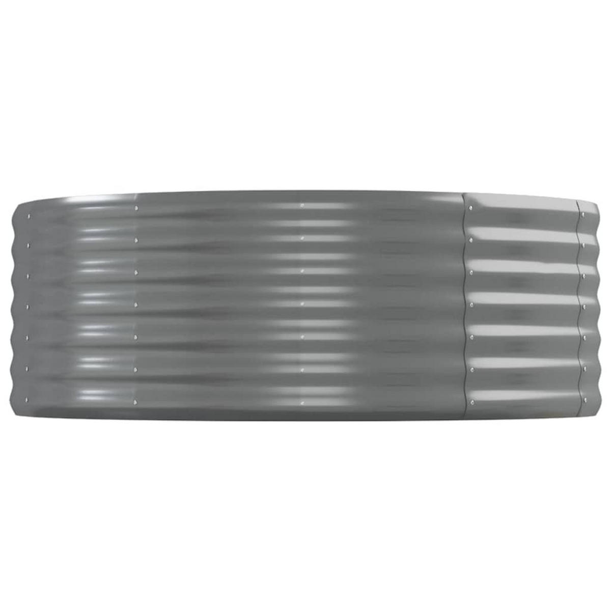 HOCHBEET Verzinkter Stahl 544x100x36 cm Grau - Grau, Metall (100/36/544cm) - furnicato