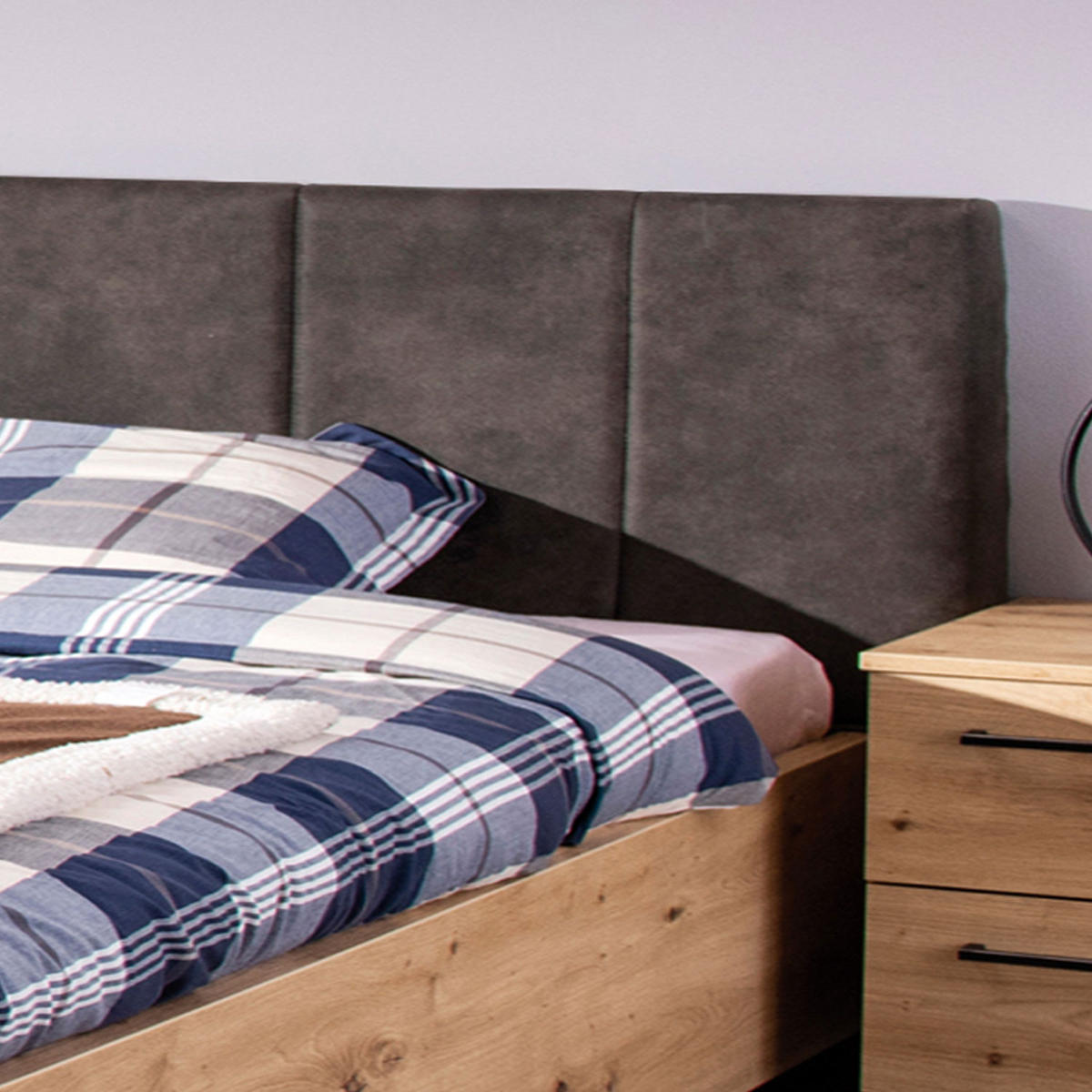 HOLZBETT Eiche 160/200 cm natur - Braun, Holz (160/200cm) - Homestyle4u