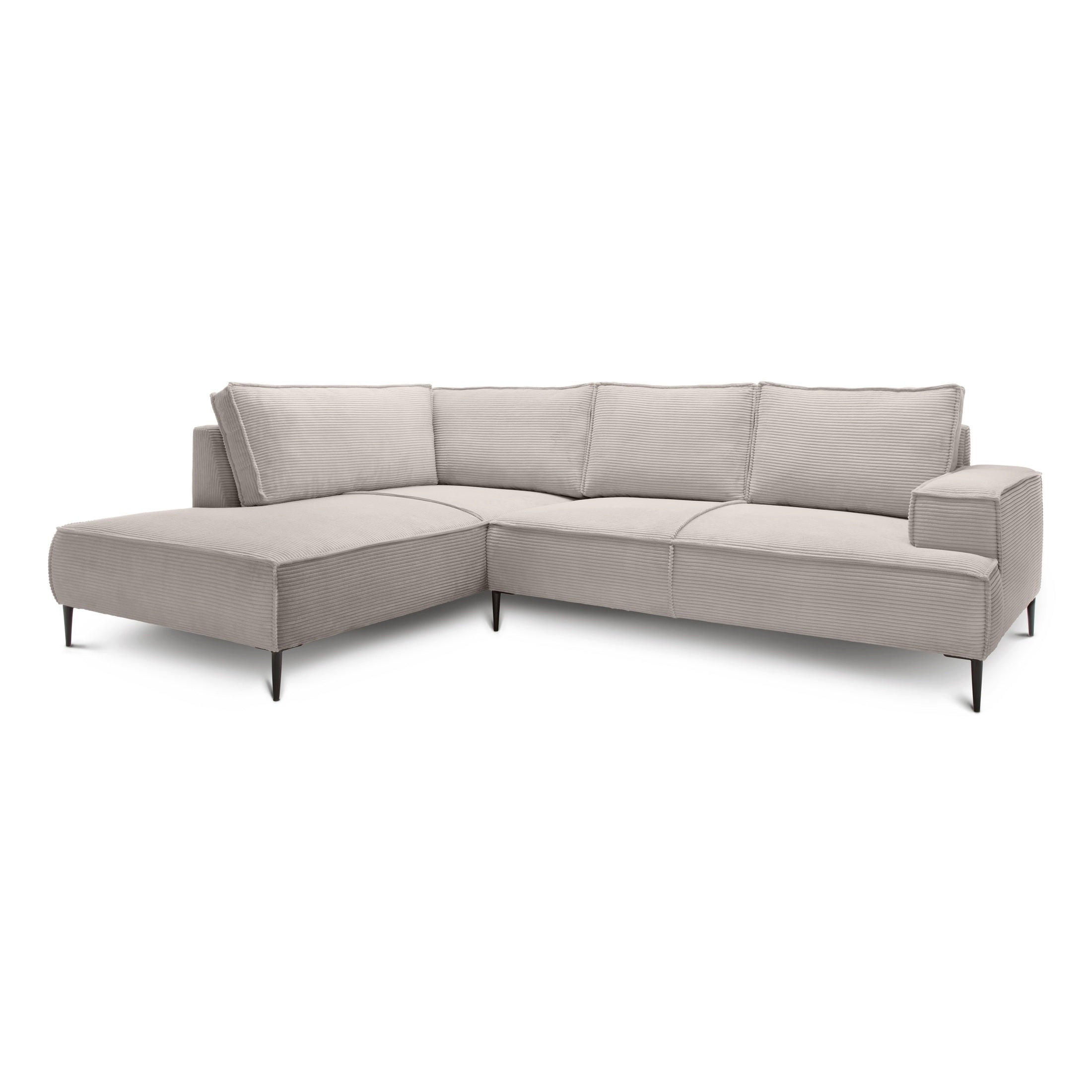 Pillovely Ecksofa Beige 275x44x195 cm