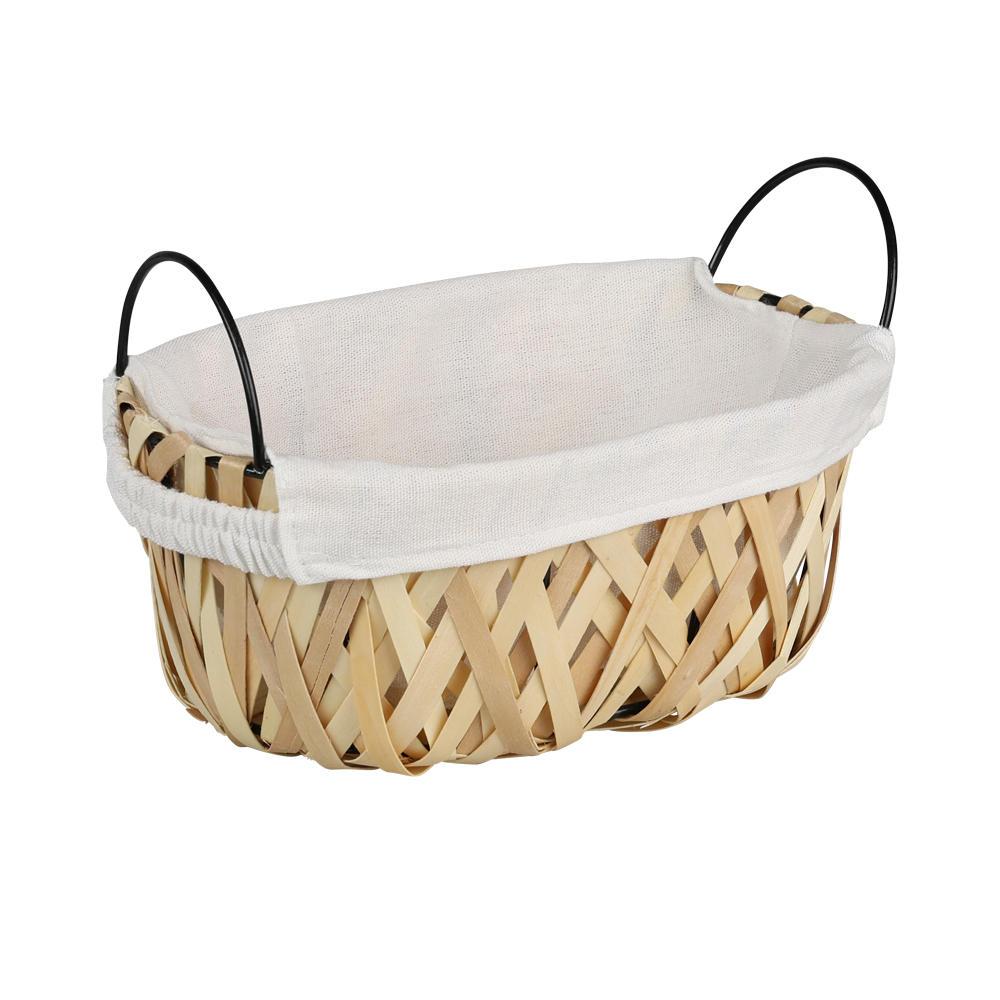 BROTKORB Holzgeflecht 25/17 cm - Beige, Holz (17/15/25cm) - Kesper