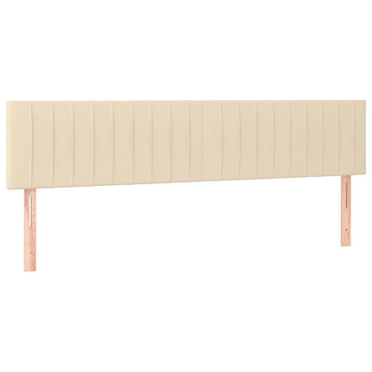 BOXSPRINGBETT 200/200 Cm Creme Gewebe - Creme, Textil (203/203cm) - vidaXL