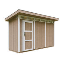 HOLZ-GARTHENHAUS basis LP SmartSide 4,3m² mit B161xL411xH239 cm - M902 - TERRA BROWN - Hellbraun, Holz (412/239/161cm) - Timbela