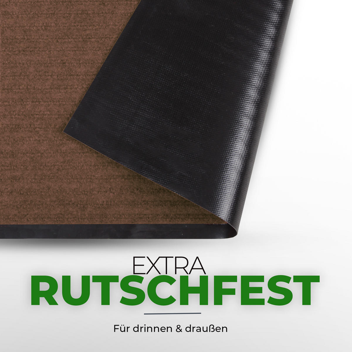 FUSSMATTE Schmutzfangmatte Braun 60x40cm - Braun, Textil (40/60cm) - Bestlivings