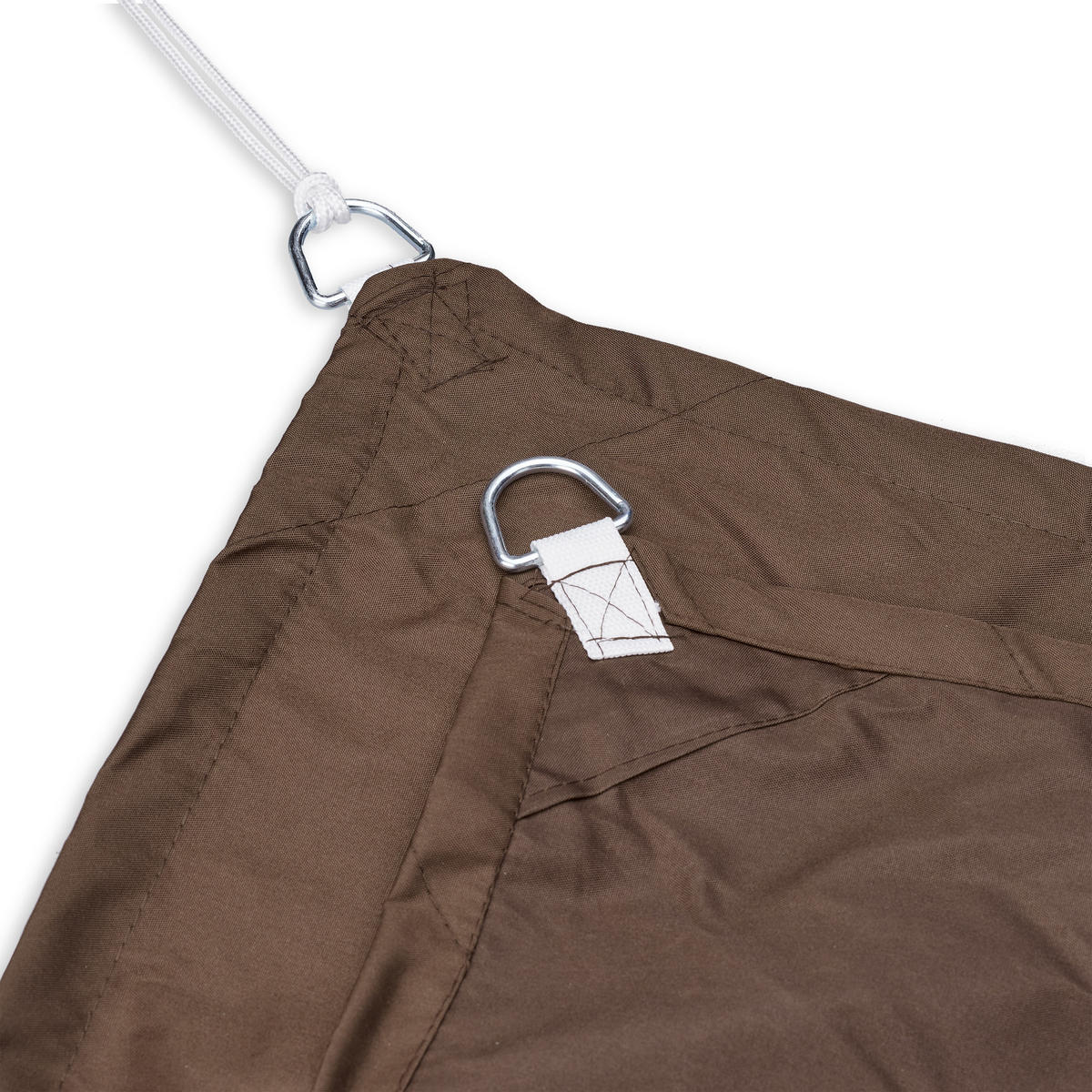 SONNENSEGEL - Braun, Textil/Metall (350/250cm) - Relaxdays