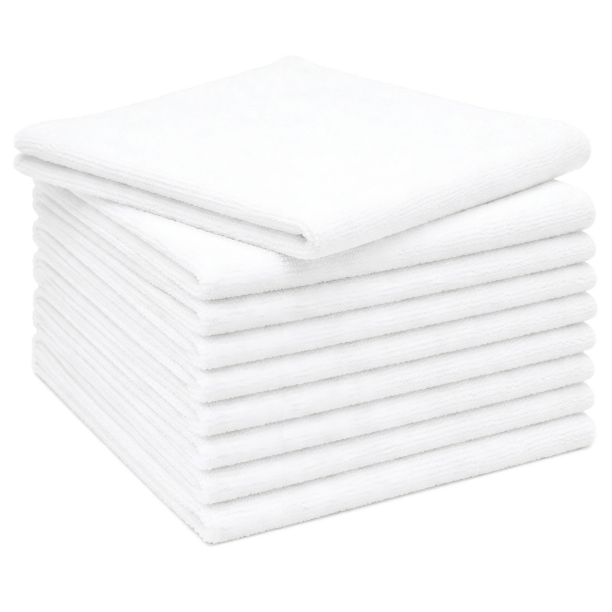 REINIGUNGSTÜCHER, 10er-Set, 32x32 cm, 80% Polyester, 20% Polyamid - Weiß, Textil (32/32cm) - Zollner