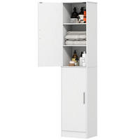 HOCHSCHRANK DE-08490 mit 2 Türen Weiß - Weiß, Holzwerkstoff (35/180/40cm) - ComfortXL