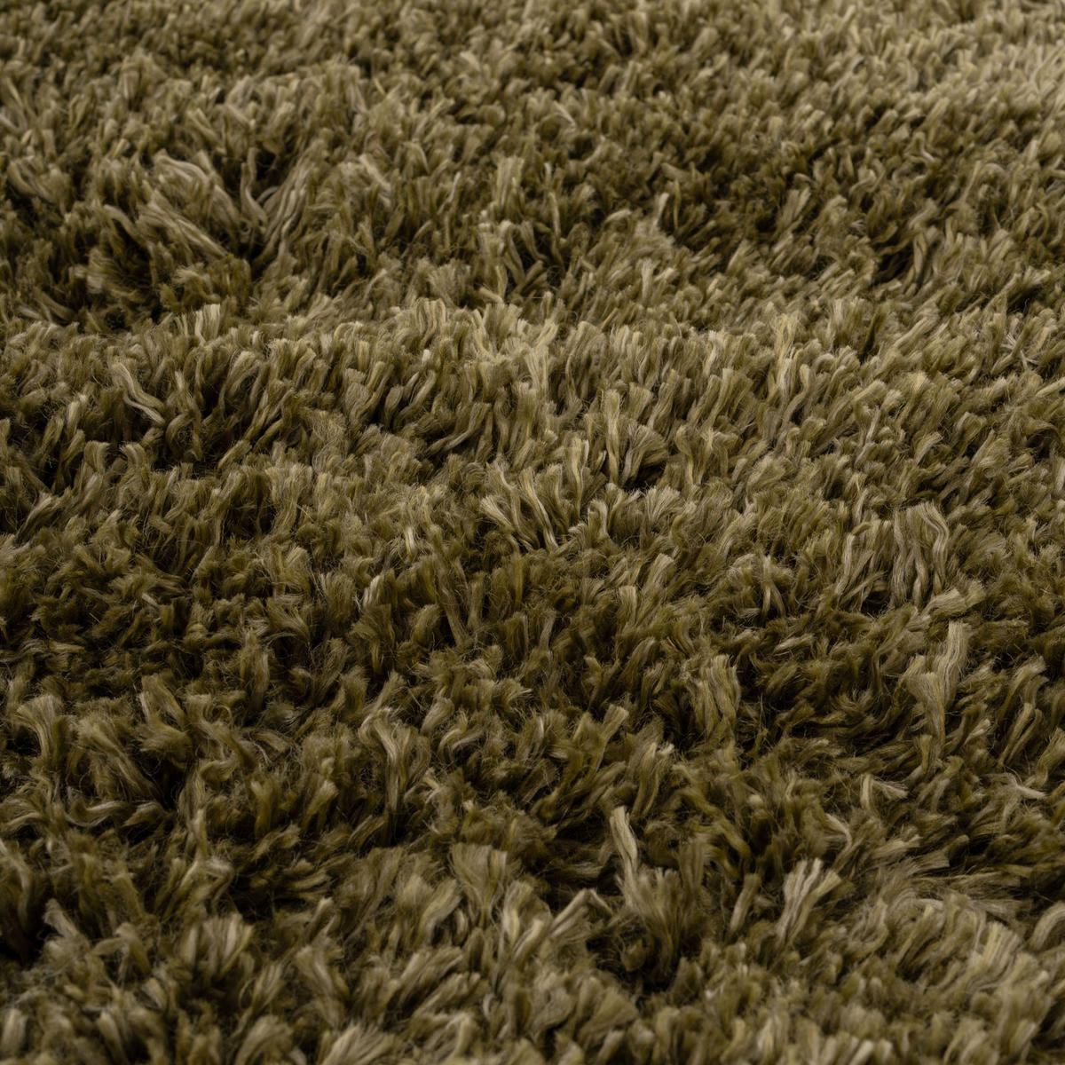 HOCHFLORTEPPICH Olivgrün - Olivgrün, Naturmaterialien/Textil (120/170cm) - Kukoon Rugs