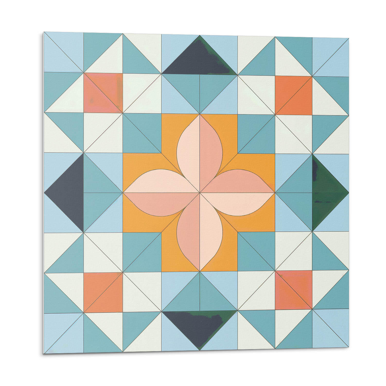 Wallfluent Wandpaneel Orange 50x1.6x50 cm