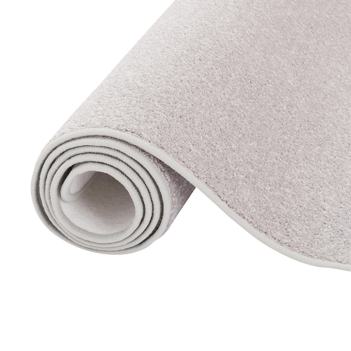 TREND VELOURS LÄUFER TEPPICH JOY - Hellgrau, Textil (80/400cm) - Snapstyle