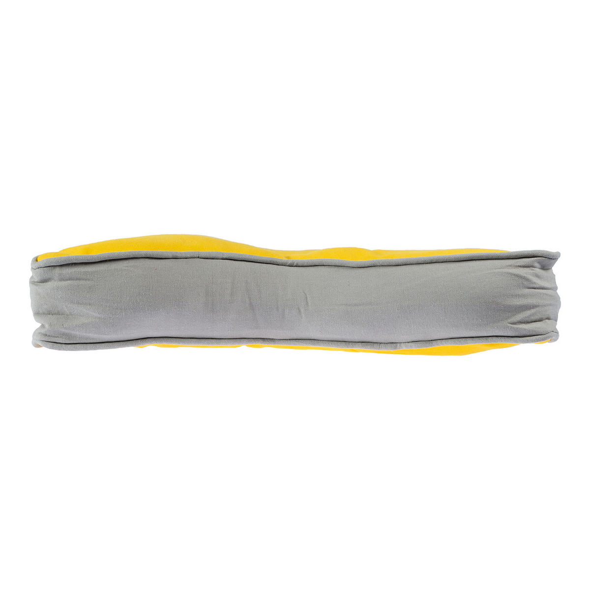 BODENKISSEN Stern, gelb-grau 70/48/7 cm - Gelb, Textil (70/48/7cm) - Homescapes