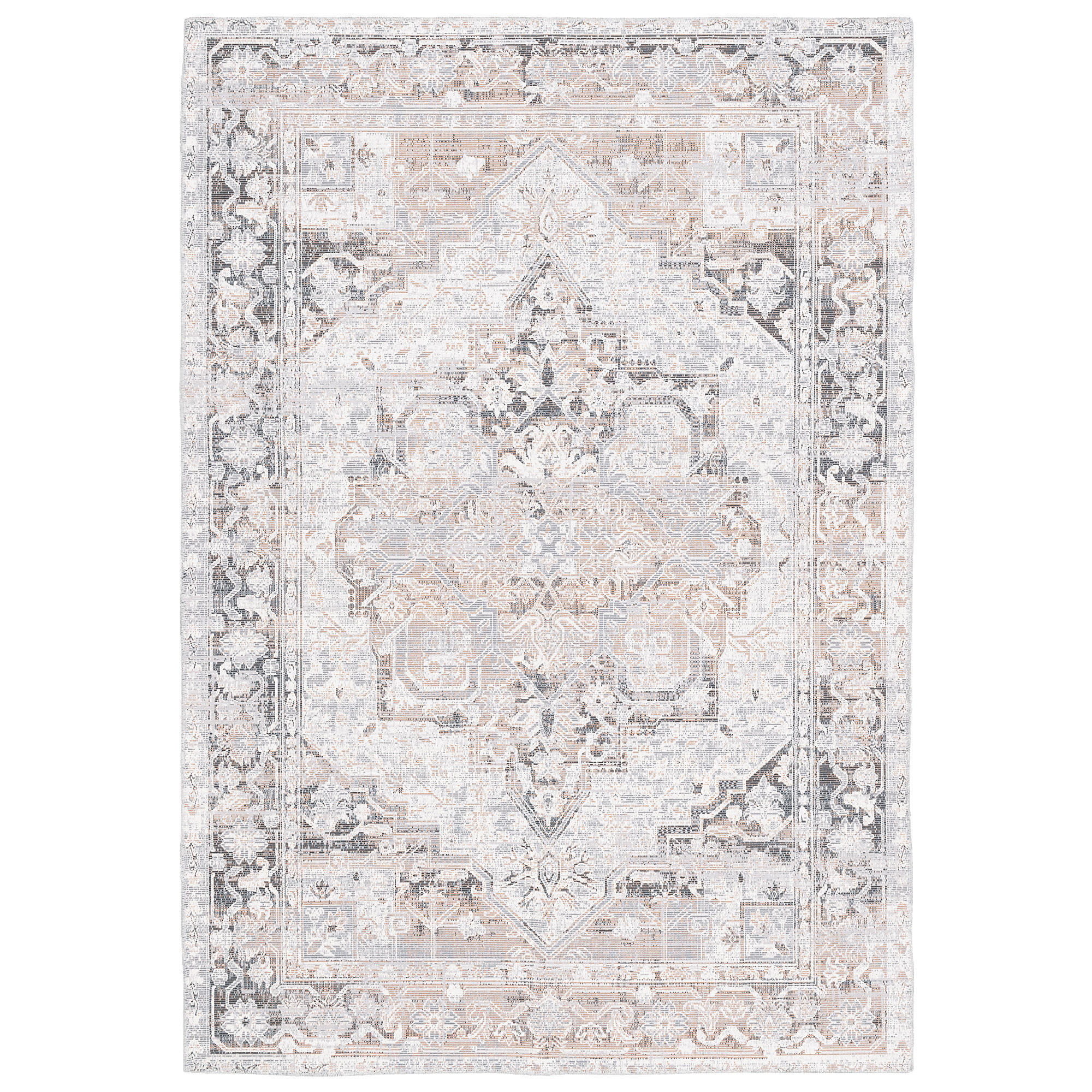 VINTAGE DESIGNERTEPPICH FINESSE ORIENT KESHAN - Creme, Textil (80/250cm) - Pergamon