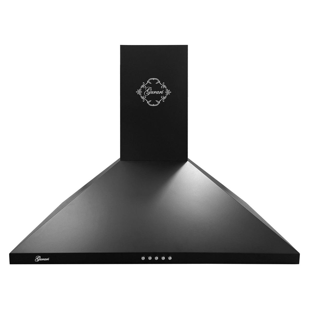 DUNSTABZUGSHAUBE GCH C 147 BL 7 N 70 cm Schwarz - Schwarz, Metall (70/87/47cm) - Gurari